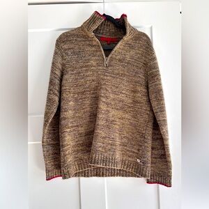 fcuk jeans/FRENCH CONNECTION MENS 3/4 ZIP SWEATER SIZE MEDIUM.